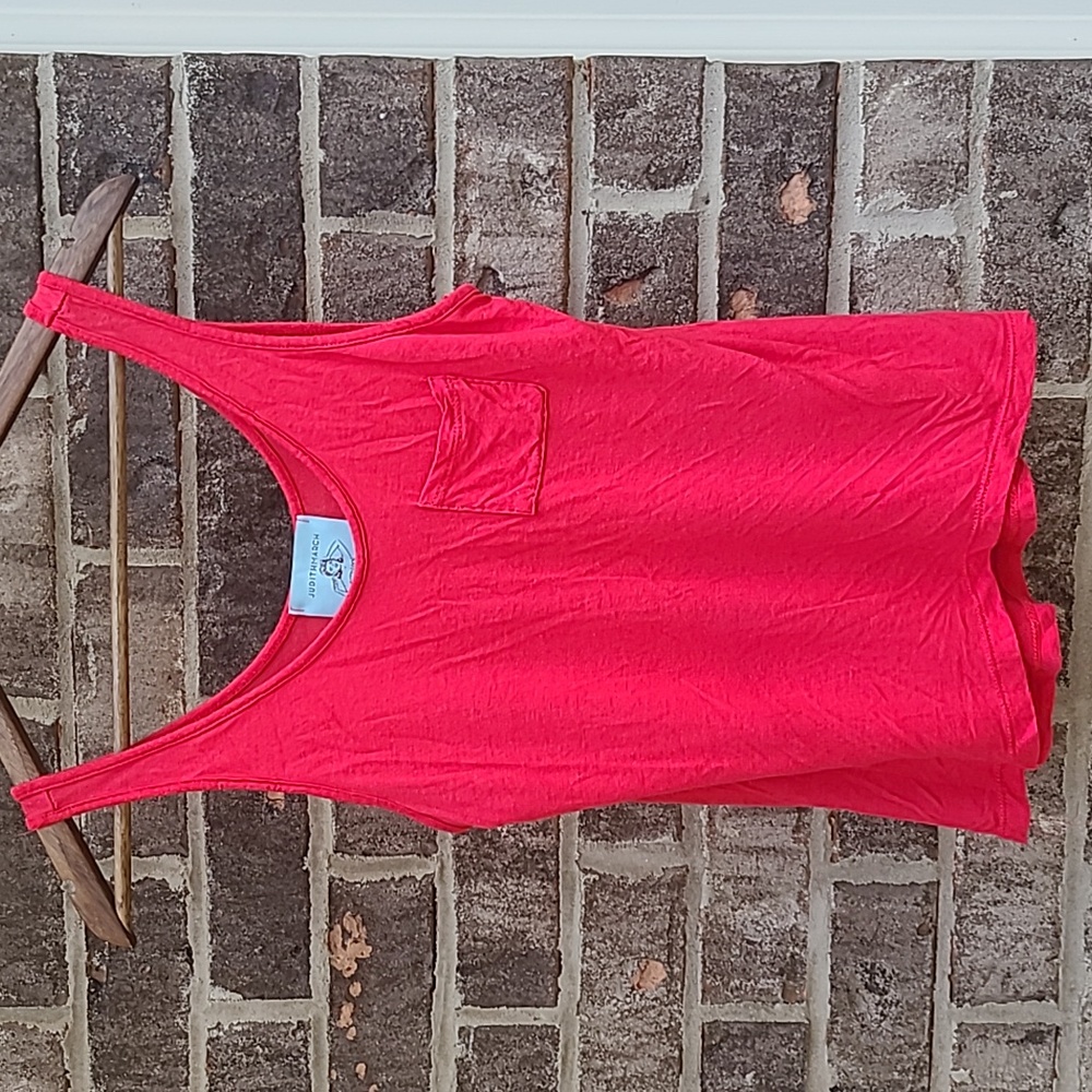 Anthropologie Judith March soft red tank top size small